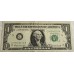 UNITED STATES OF AMERICA 1969 . ONE 1 DOLLAR BANKNOTE . ERROR . MAJOR INK SMUDGE